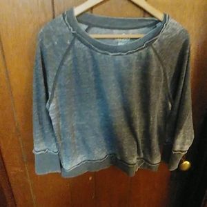 Grey Crop Sweater